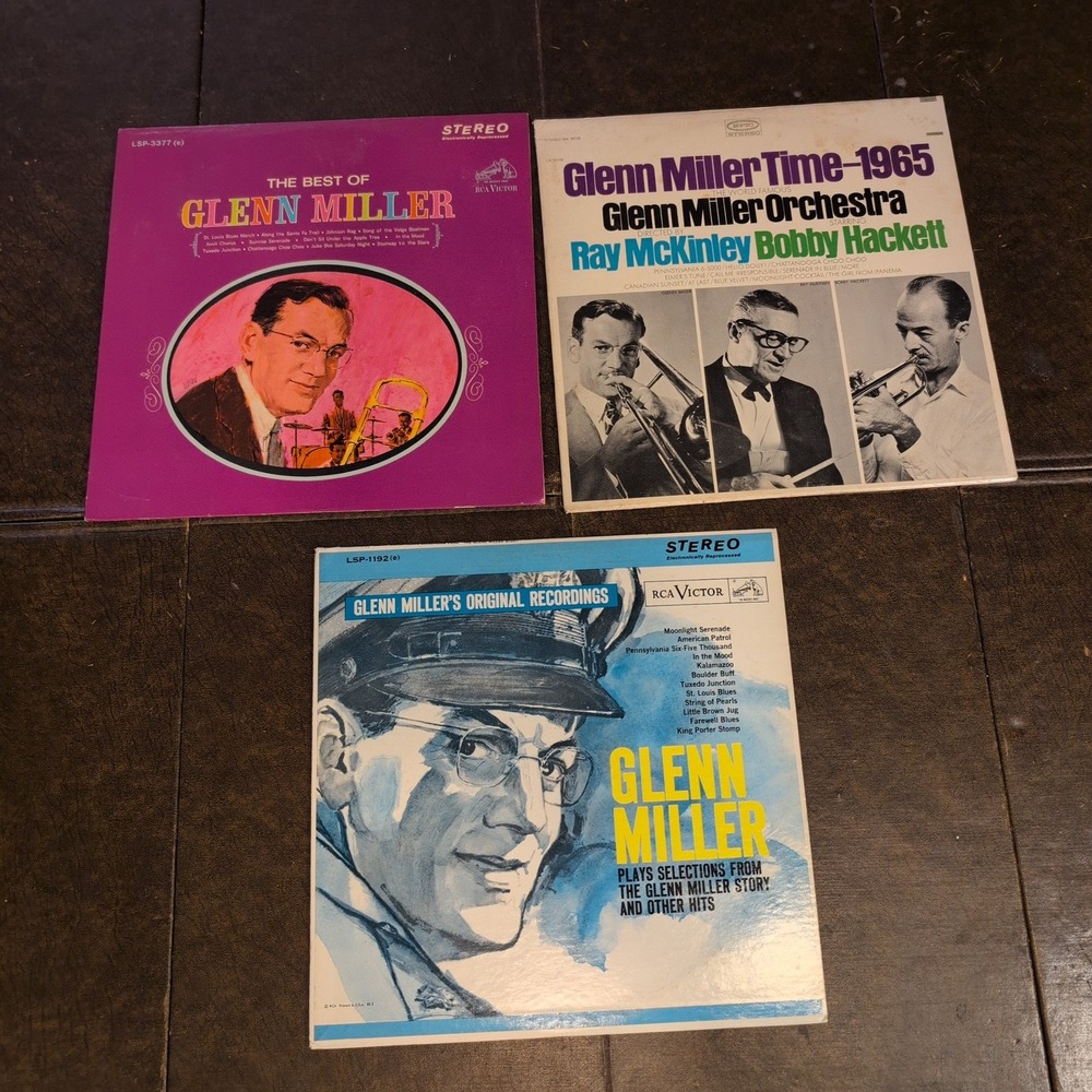 Glenn Miller Vinyl Record Lot 3 LP The Best Of Original Recordings‎ 1965 Jazz